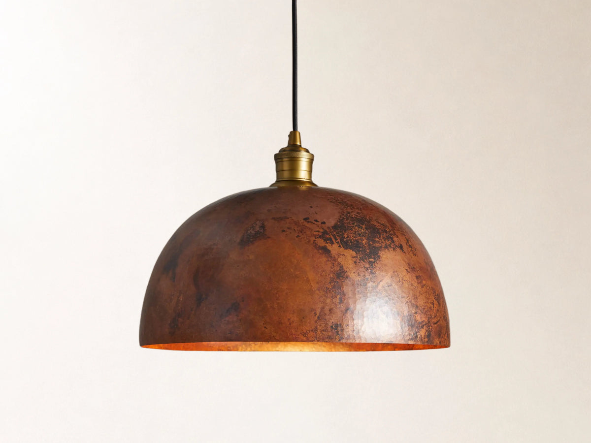 Recycled Metal Dome Pendant Main image