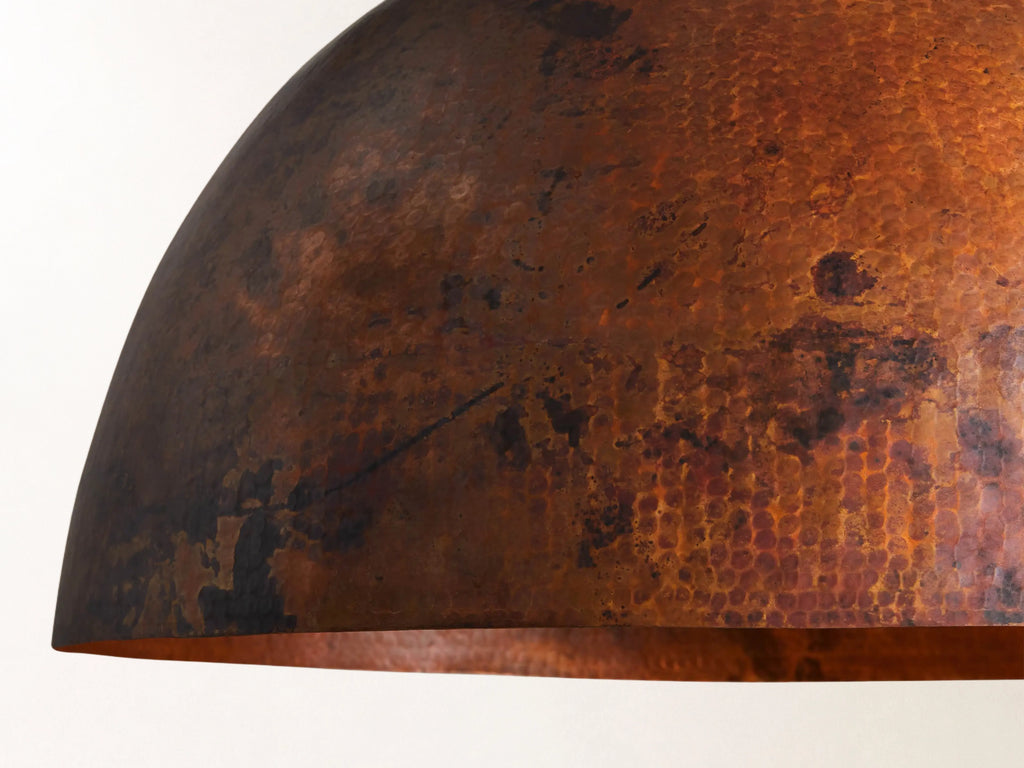 Recycled Metal Dome Pendant