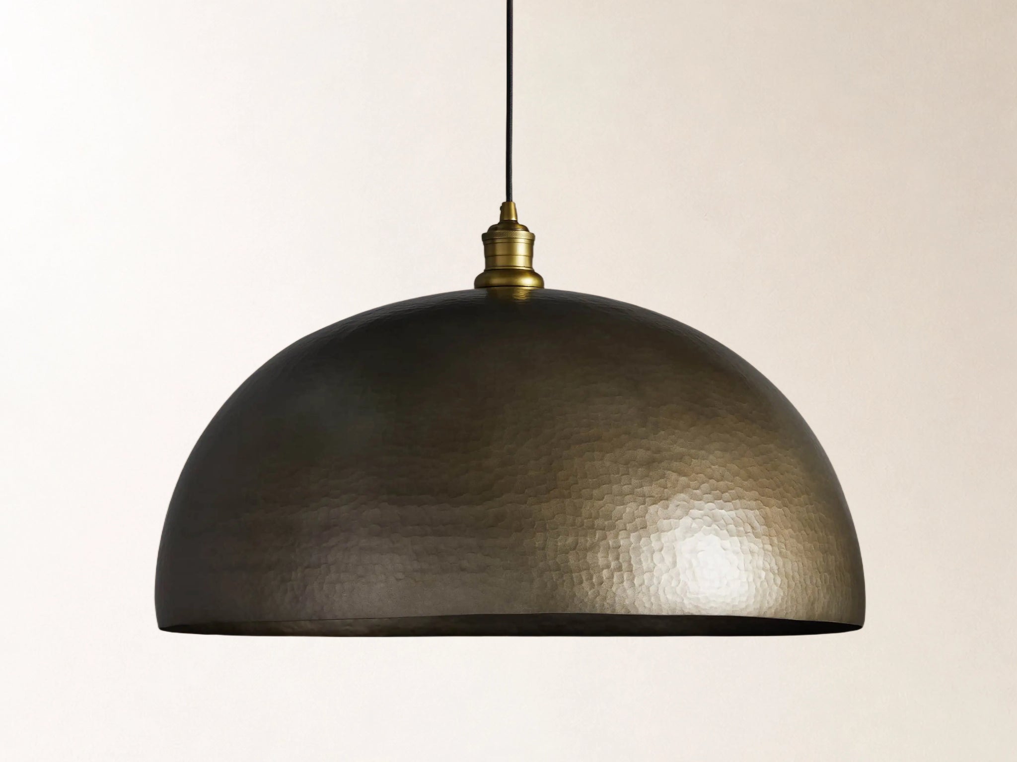 Recycled Metal Dome Pendant