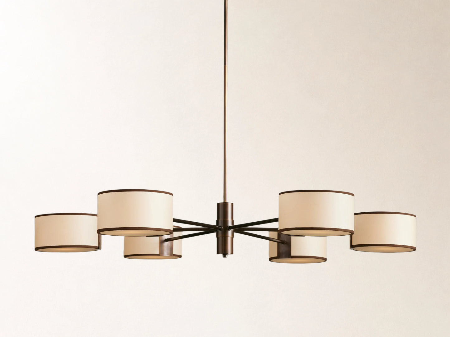 Daphne 48" Round Chandelier in Ecru