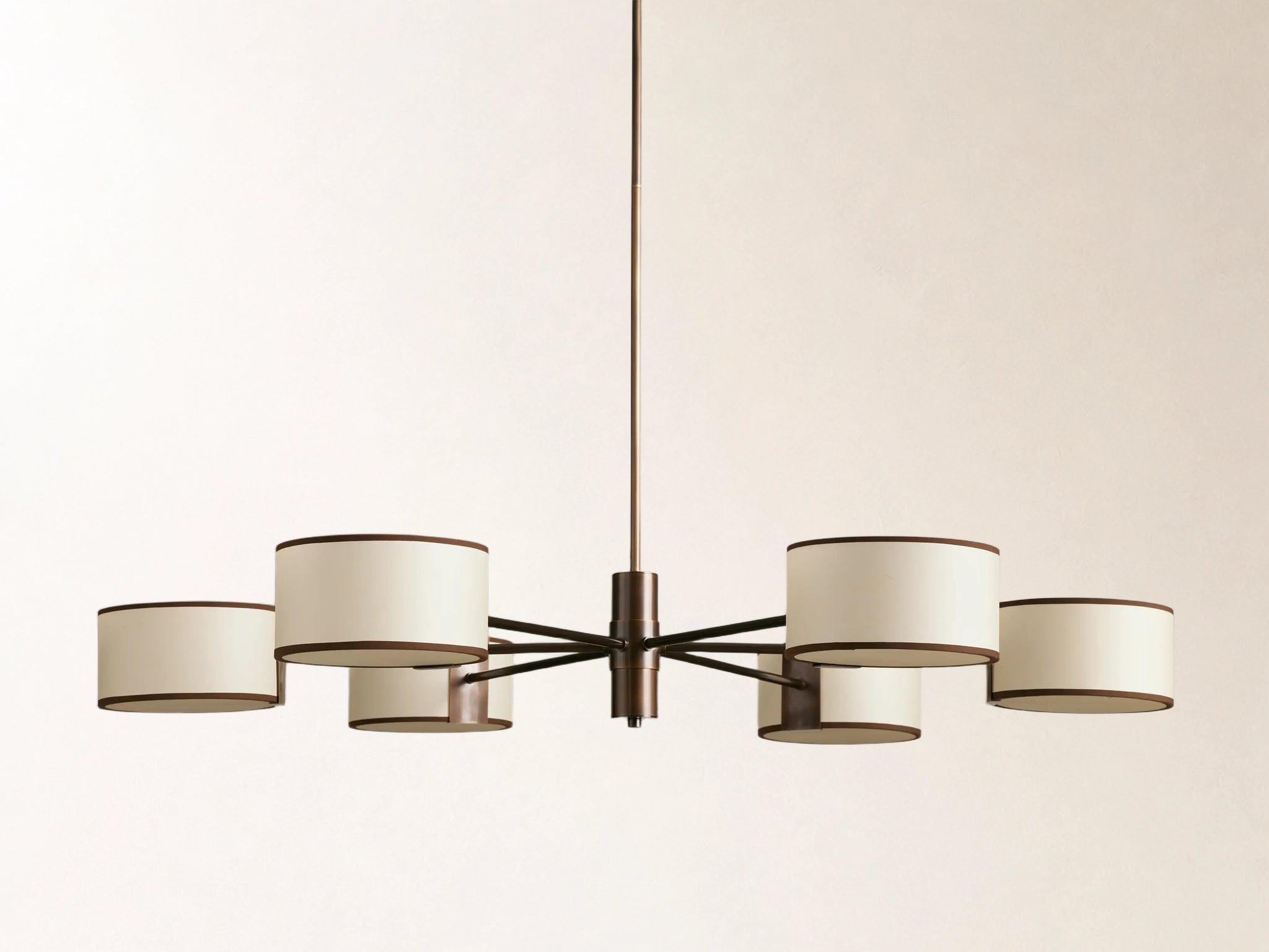 Daphne 48" Round Chandelier in Ecru