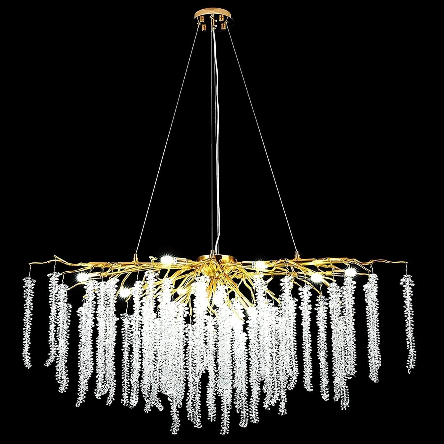 Vinery Tree Branch Crystal Chandelier L45"