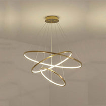 Modern Gold Multi Rings Chandelier