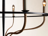 Rosalind Rattan Chandelier in Black