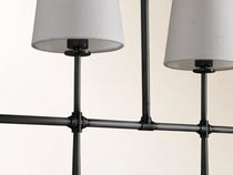 Rhodes 5 Light Linear Chandelier in Bronze