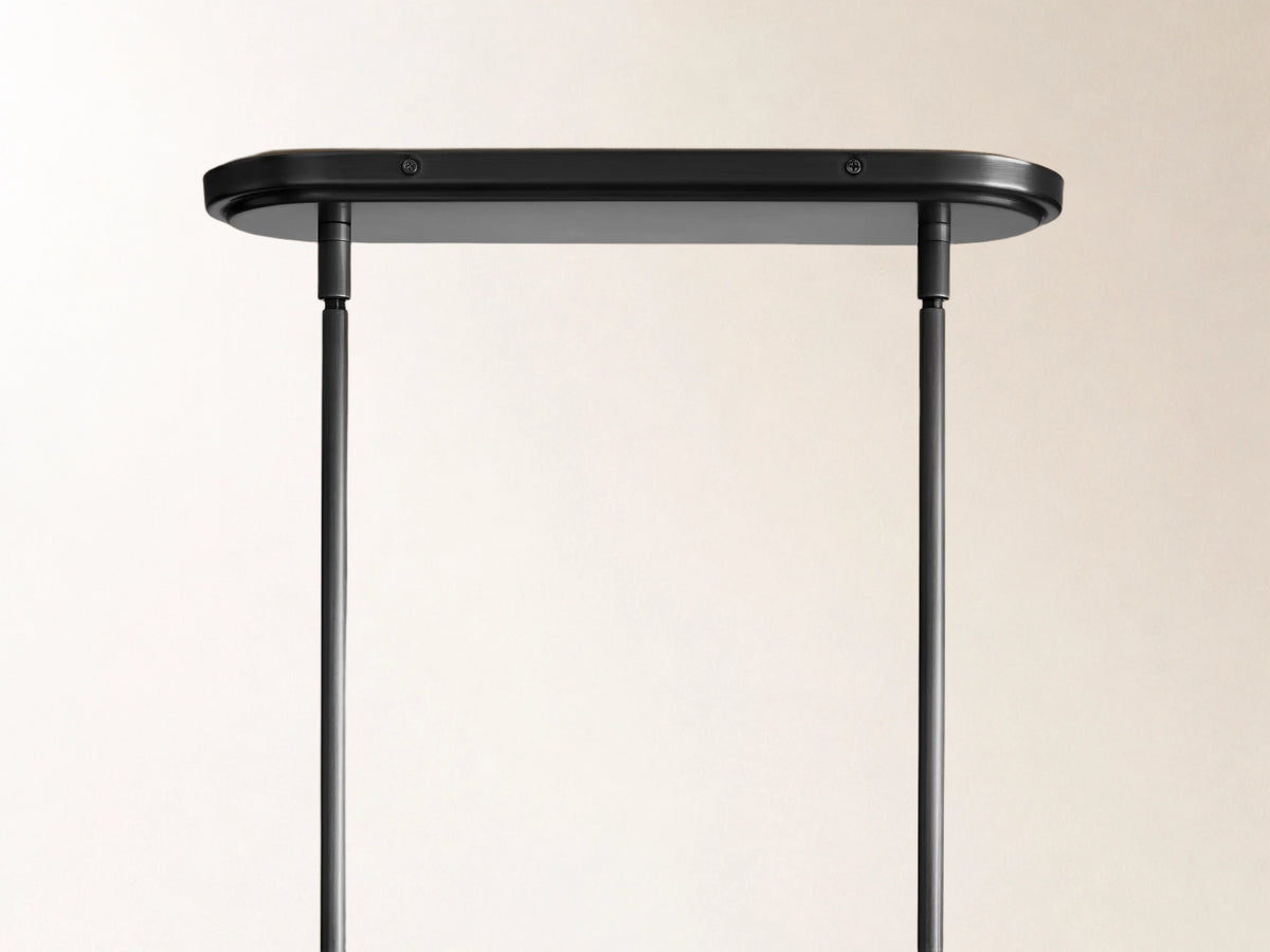 Rhodes 5 Light Linear Chandelier in Bronze