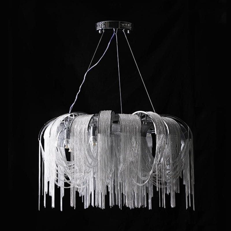 Alisa Luxury Aluminum Chain Tassel Chandelier Secondary image