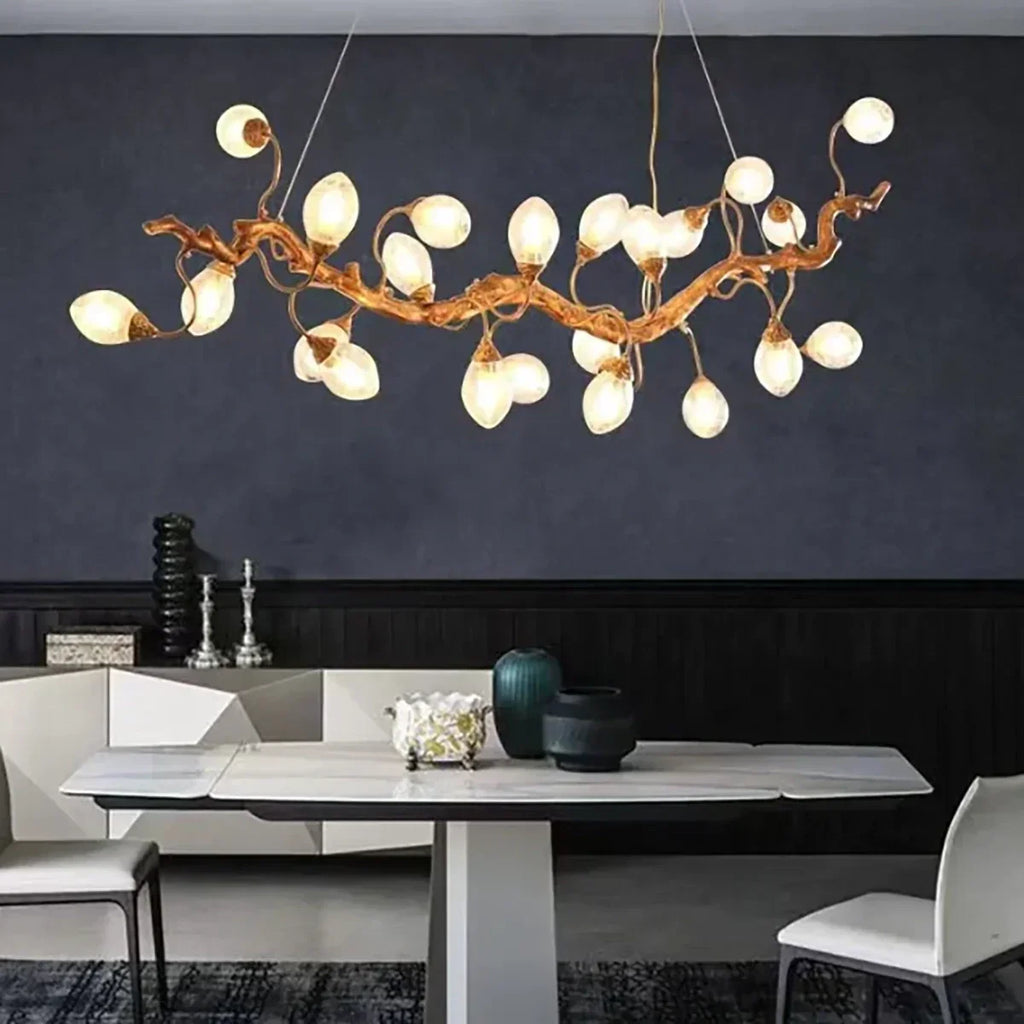 Art Clear Elegance Bubble Branch Linear Chandelier