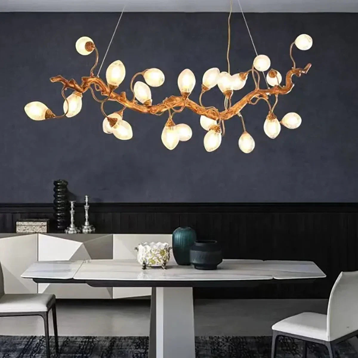 Art Clear Elegance Bubble Branch Linear Chandelier Main image