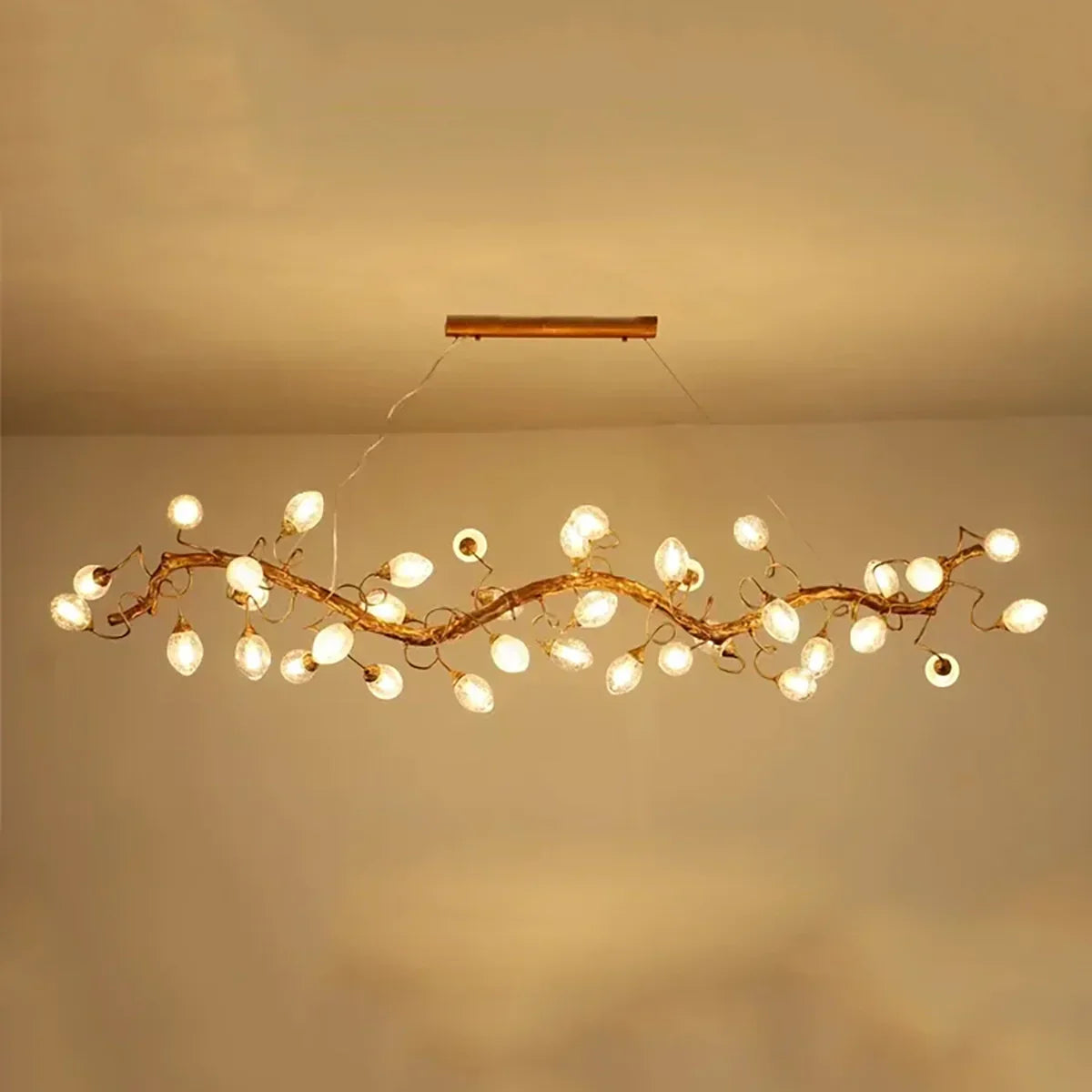 Art Clear Elegance Bubble Branch Linear Chandelier