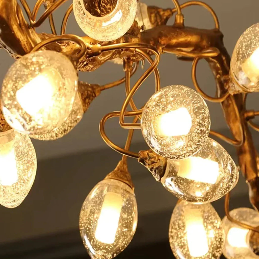 Art Clear Elegance Bubble Branch Linear Chandelier