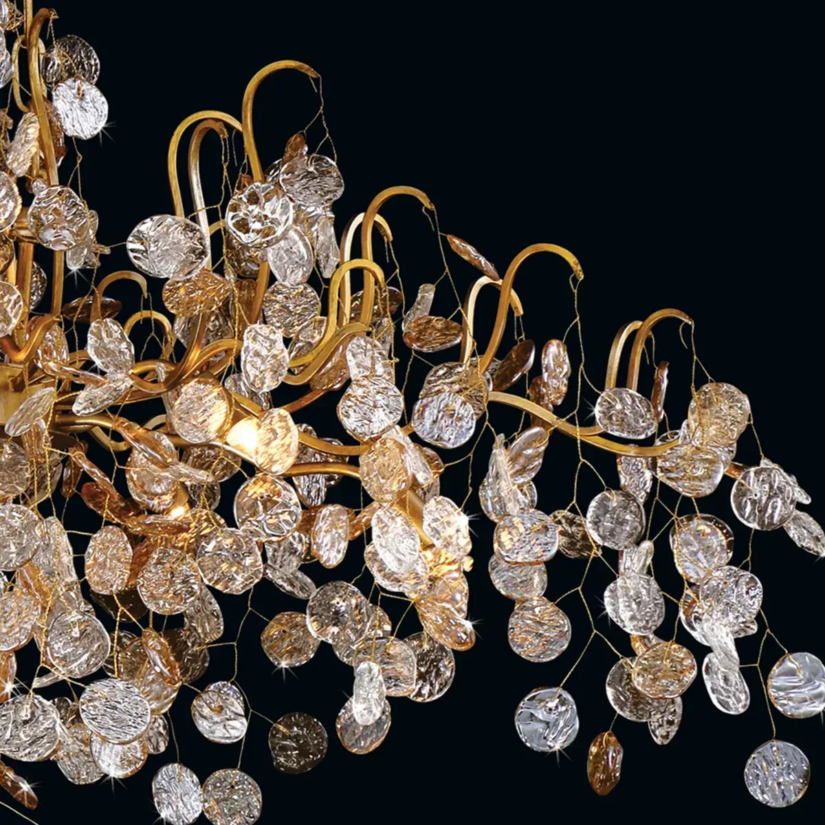 Lignia Branch Linear Chandelier 10 Light 45"W