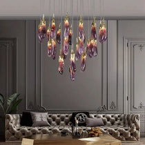 Eggplant-shaped Chandelier Purple Color