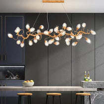 Art Clear Elegance Bubble Branch Linear Chandelier