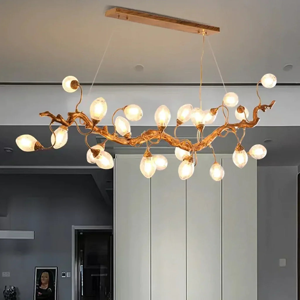 Art Clear Elegance Bubble Branch Linear Chandelier