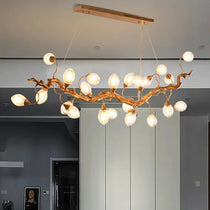 Art Clear Elegance Bubble Branch Linear Chandelier