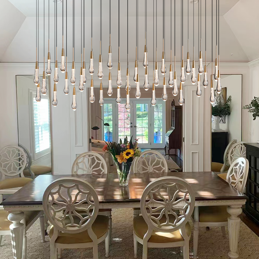 Soltaire Crystal Linear Chandelier 37" 50" 60" 70" 87" 120"W