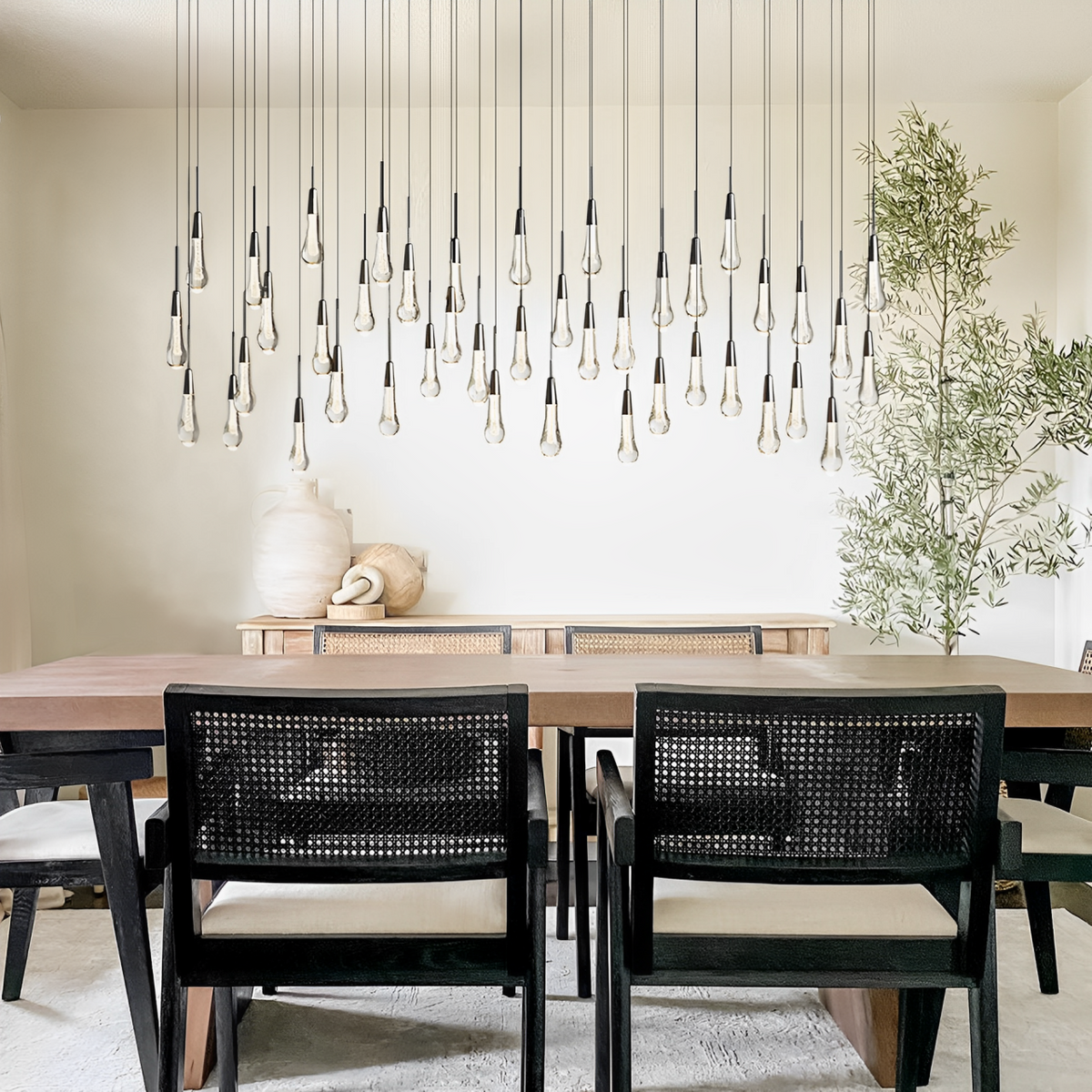 Soltaire Crystal Linear Chandelier 37" 50" 60" 70" 87" 120"W