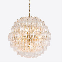 Clear Pallina Chandelier 28"