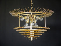Murano Glass Chandelier – Quadriedri – 265 prisms – Transparent