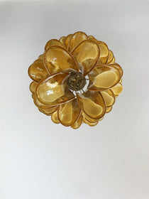 Murano Glass Chandelier – 83 petals – Caramel