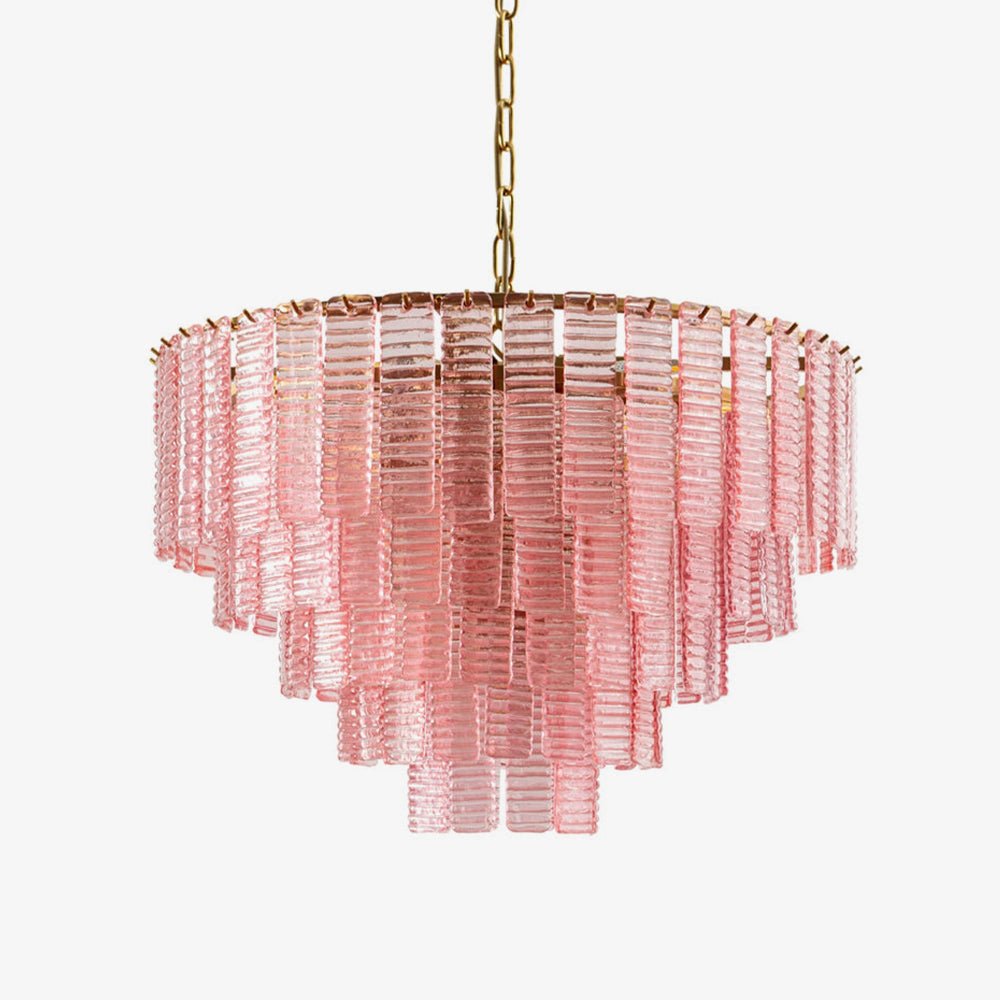 Opalora Pink Murano Glass Chandelier