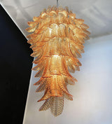 Elegant Rosalind Murano Amber Chandelier - CasaraHouse