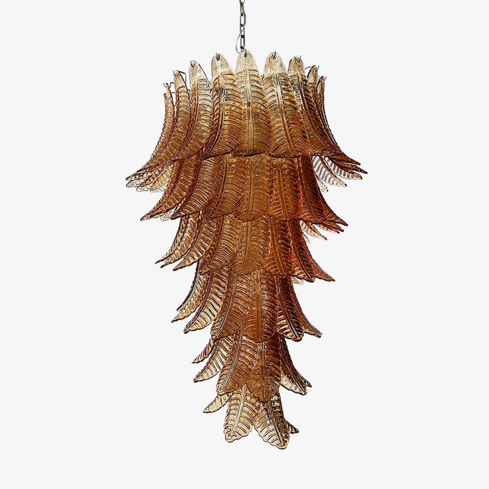 Rosalind Murano Glass Amber Chandelier