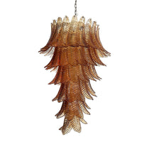 Rosalind Murano Glass Amber Chandelier