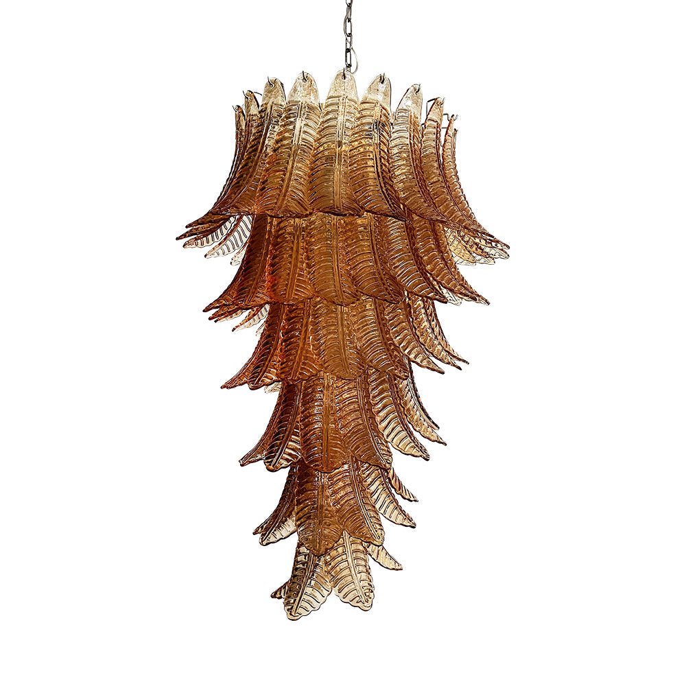 Rosalind Murano Glass Amber Chandelier