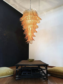 Rosalind Murano Glass Amber Chandelier