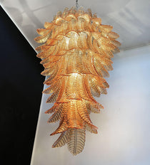 Rosalind Murano Glass Amber Chandelier