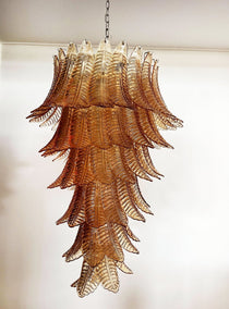 Elegant Rosalind Murano Amber Chandelier - CasaraHouse