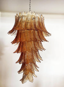 Rosalind Murano Glass Amber Chandelier