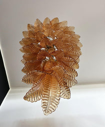 Elegant Rosalind Murano Amber Chandelier - CasaraHouse
