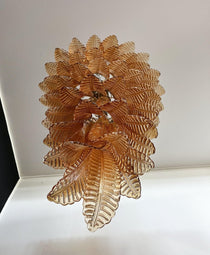 Rosalind Murano Glass Amber Chandelier