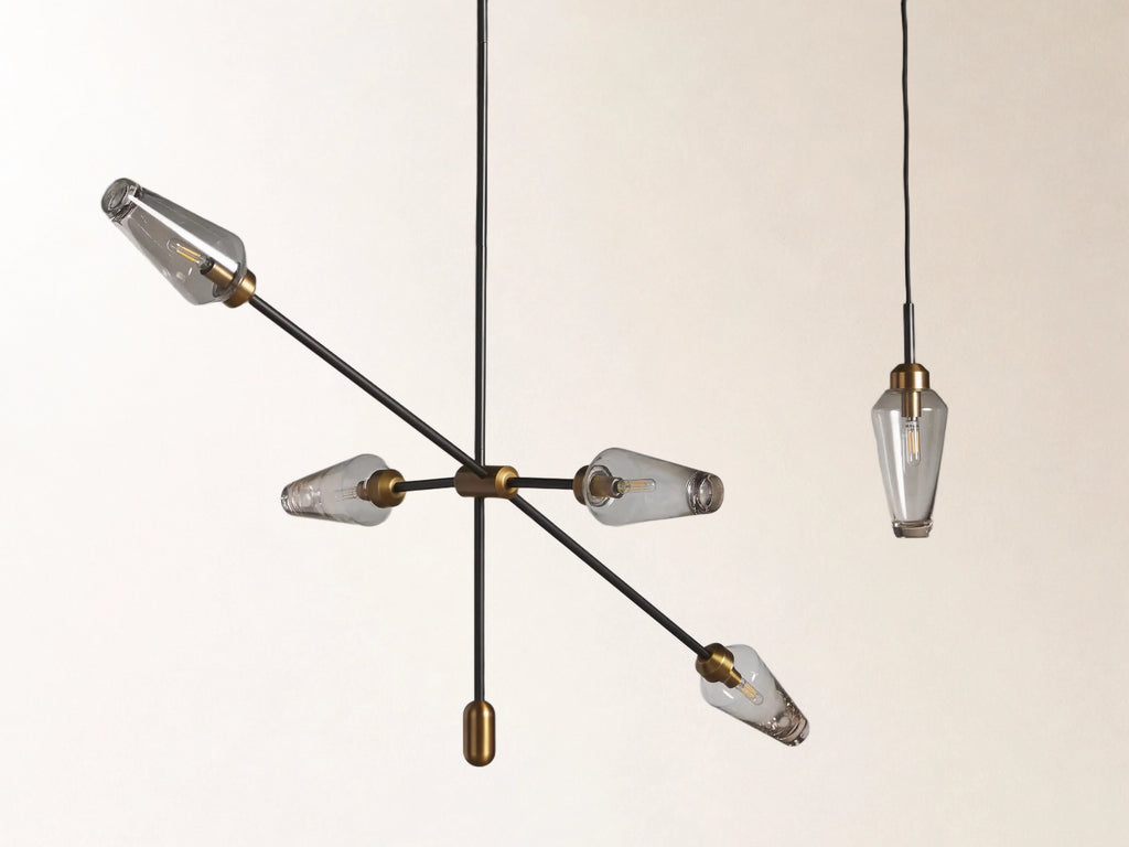 Arrow Bronze Chandelier