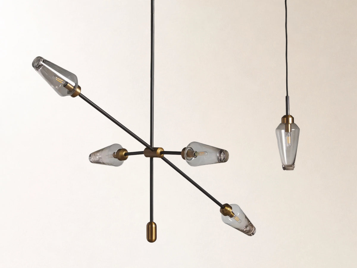 Arrow Bronze Chandelier