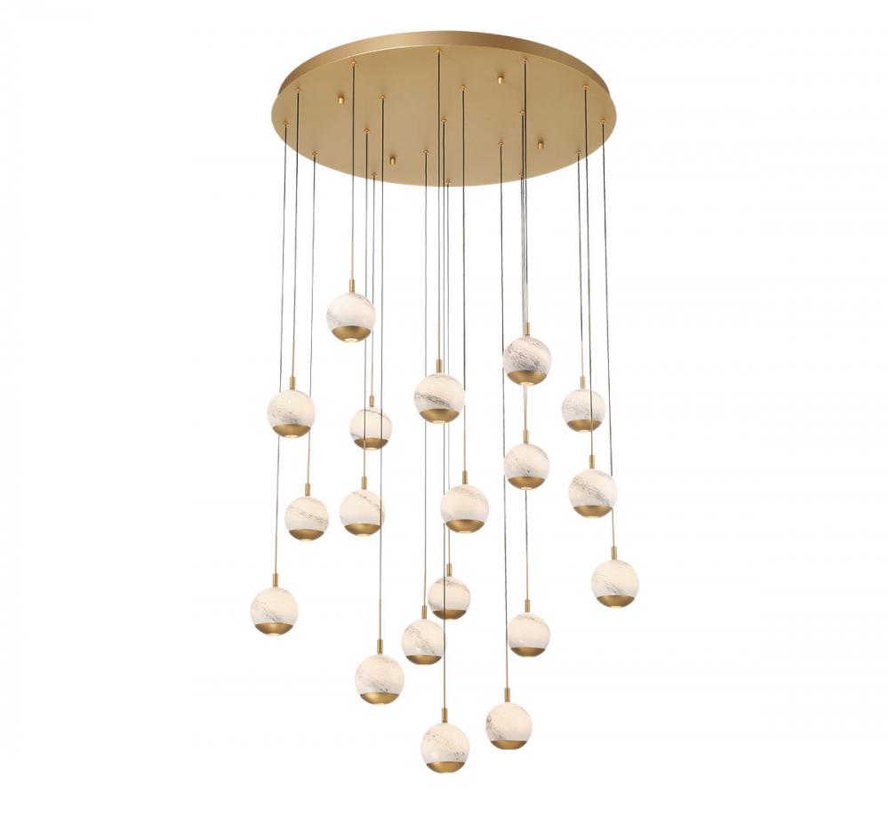 Baveno 30 Light Round LED Chandelier Main image