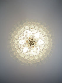 Murano Glass Chandelier – 101 Tuber – Textured – Transparent