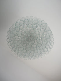 Murano Glass Chandelier – 101 Tuber – Textured – Transparent
