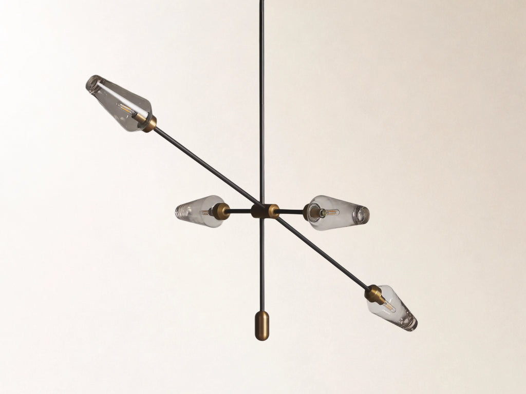 Arrow Bronze Chandelier