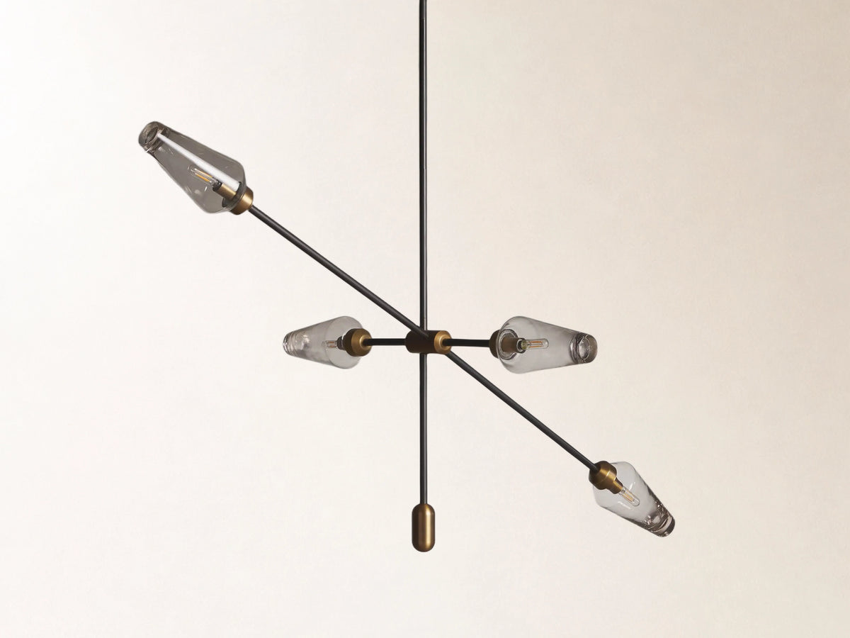 Arrow Bronze Chandelier