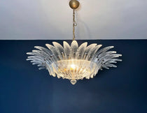Murano Chandelier 36 Clear Palmette Glass - Oasislives