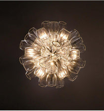 Glass Lotus Chandelier