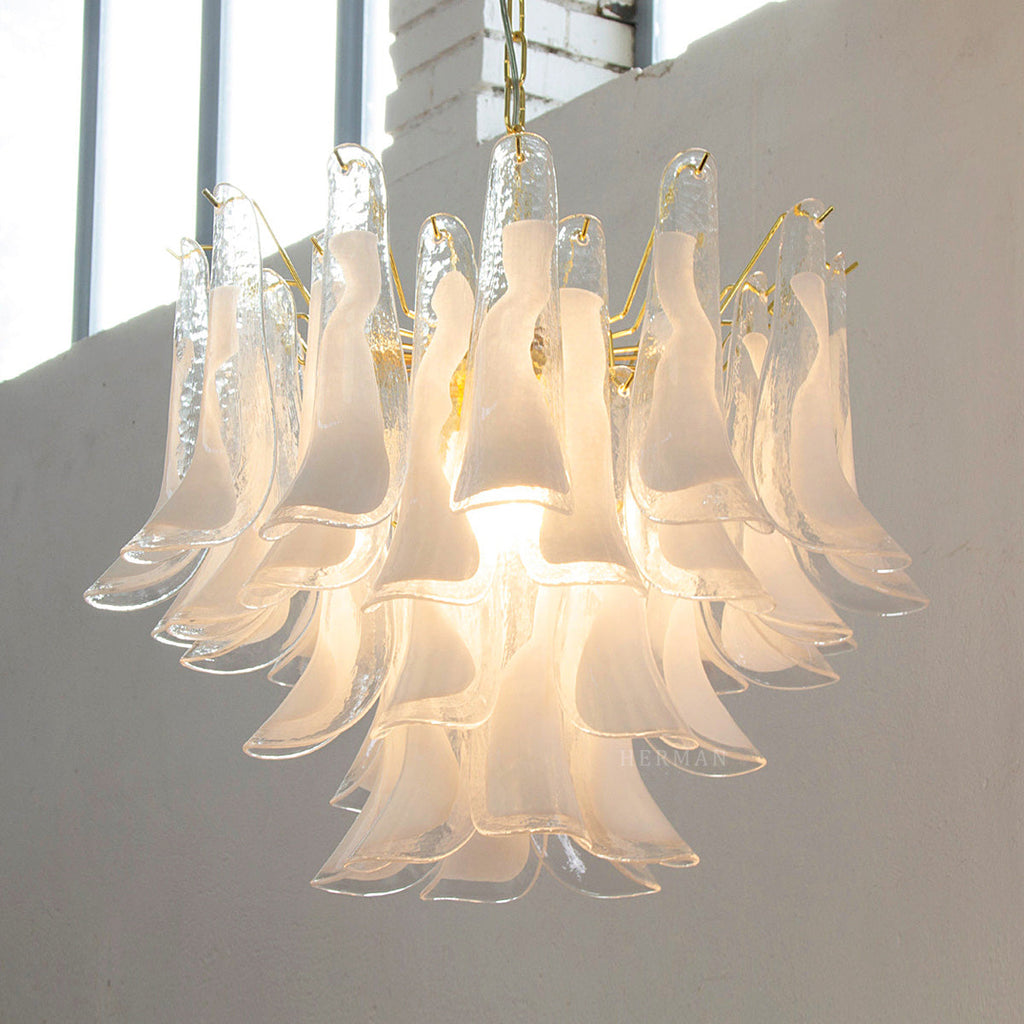 Murano Glass Petals Chandelier