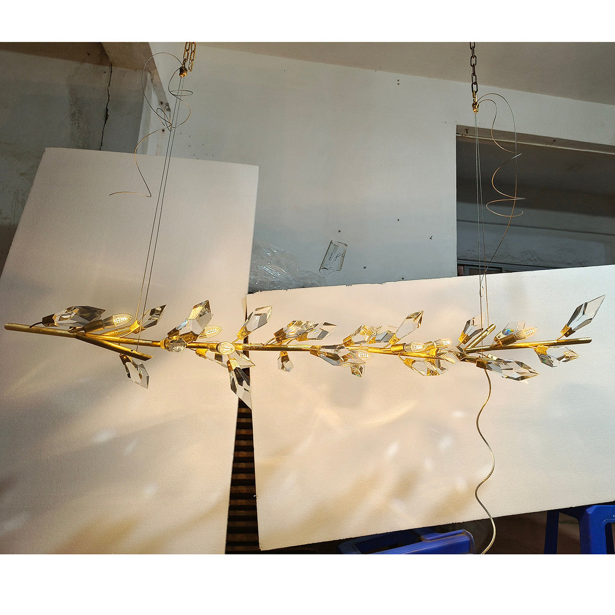 Adison 72" Linear Crystal chandelier