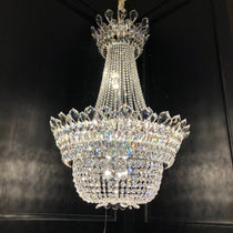 Luxury Empire Branch Crystal Chandelier Pendant Light for Entryway and Foyer