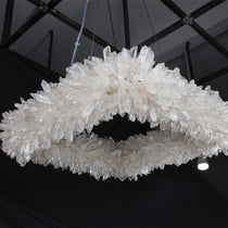 Cervine Quartz Stone Square Geode Quartz Crystal Chandelier