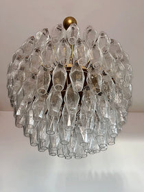 Murano Chandelier – Poliedri – 111 glass – Transparent